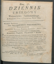 dziennik urzedowy woj.sandomierskiego 1819-45-00001